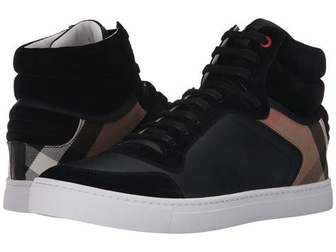 burberry men shoes black|burberry high top sneakers men's.